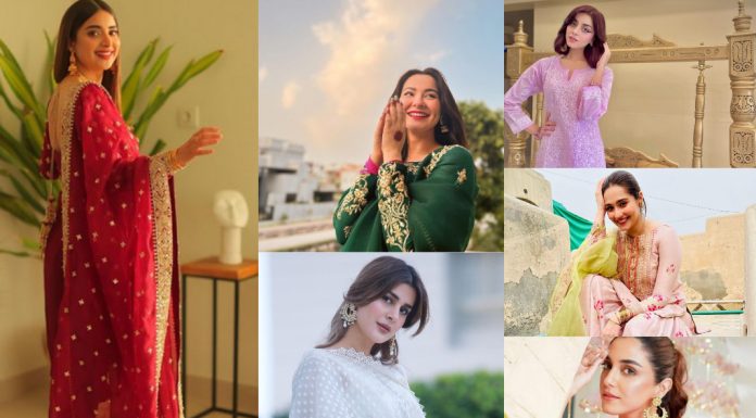 Eid Day 1: Pakistani celebs impressing fans with their eid outfits